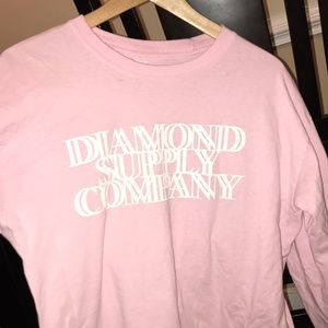 Pale pink long sleeve tee